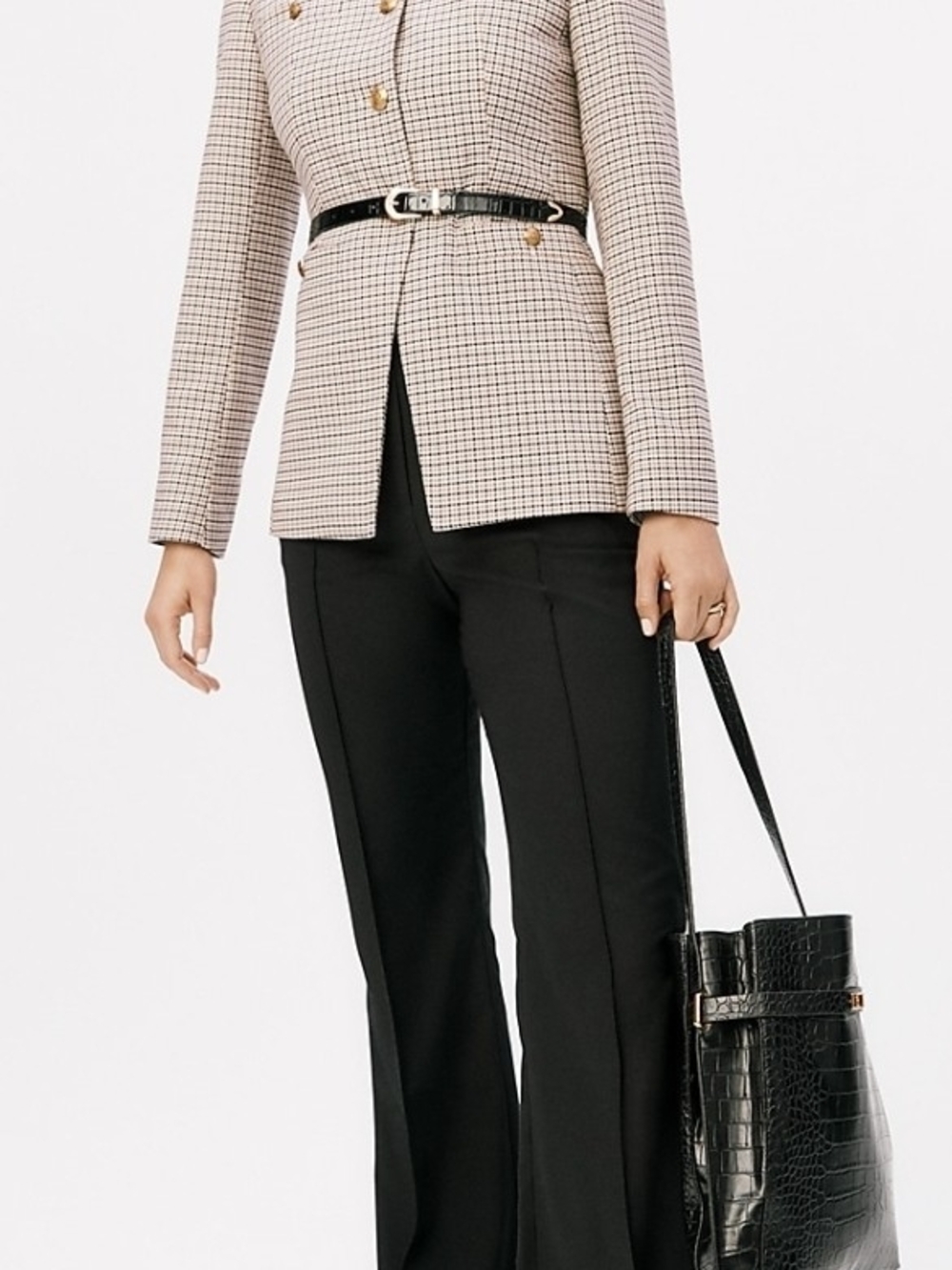 Ann Taylor Black Tailored Bootcut Trousers